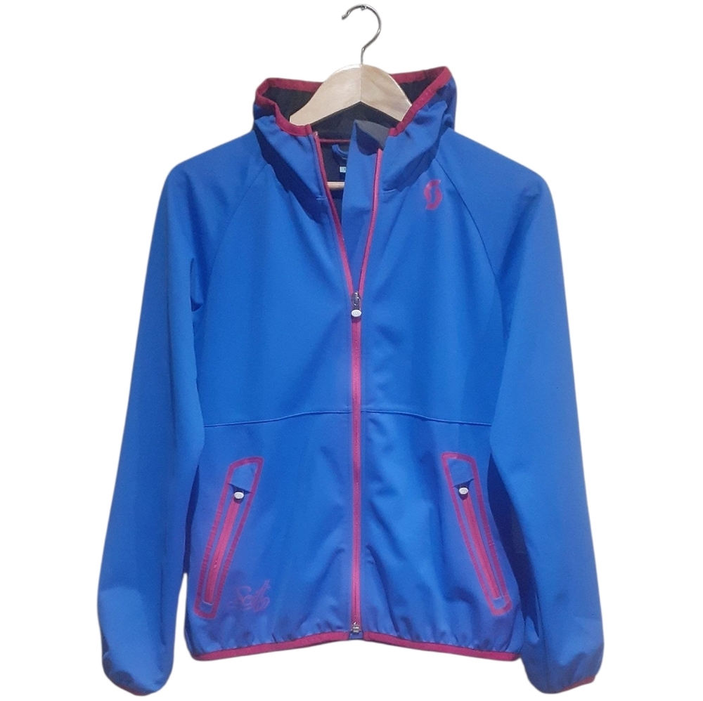 Scott Women's Windstopper Jacket Soft Shell Blue Pink Size 4-6